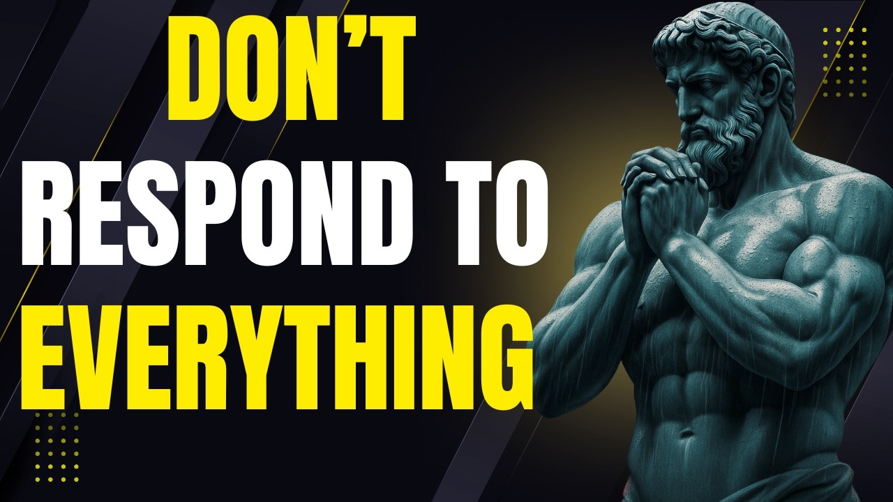Don’t Respond to Everything — Not Worth Your Energy | Stoic Crowned Silence