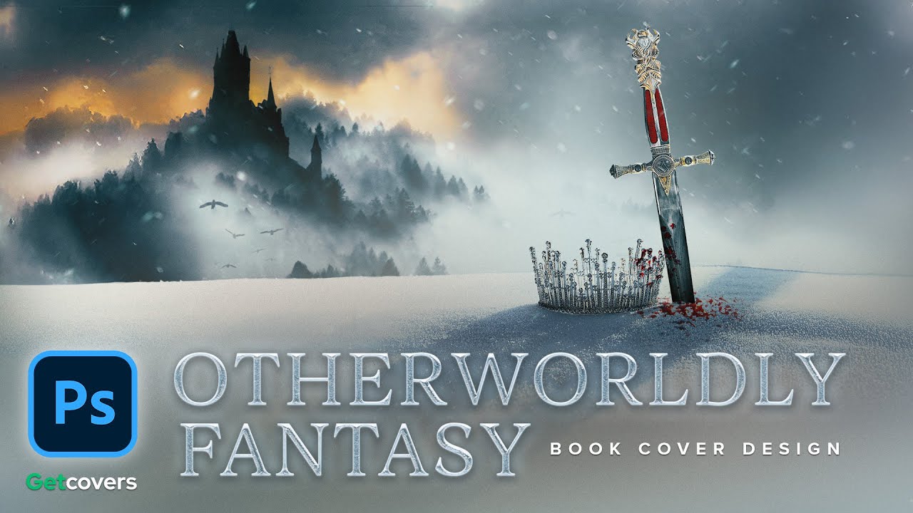 👑 Fantasy Book Cover Design for Self-Published Author ❄️ Photoshop Speed Art