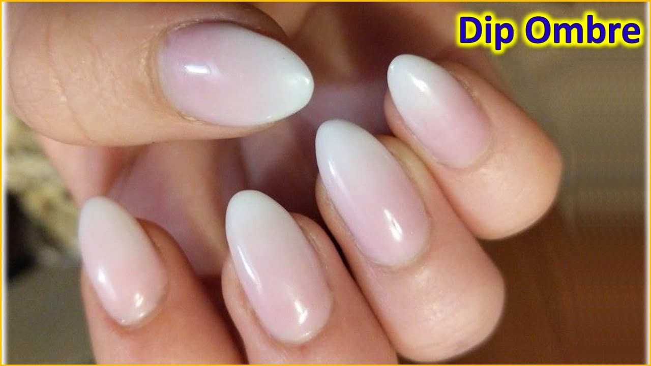 How to do Dip Ombre Pink & White on Real Nail | Tony Huynh