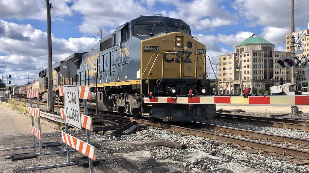 2 Railroad Crossings Closed Recently On CSX Busy Main Line, Working On The Railroad, Hamilton Ohio
