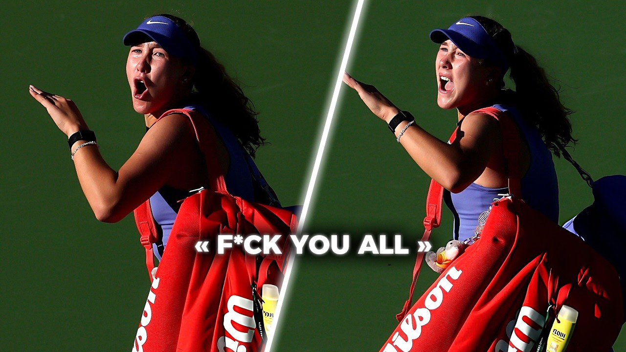 Mirra Andreeva says “f* you all” after losing to Katerina Siniakova at Indian Wells Open