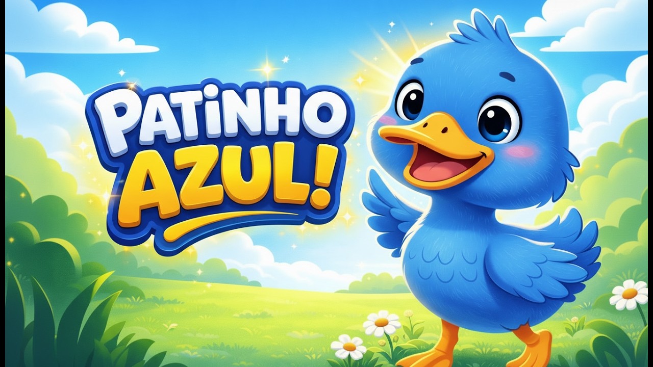 Patinho Azul 🦆💙 | Música Infantil Animada Para Crianças