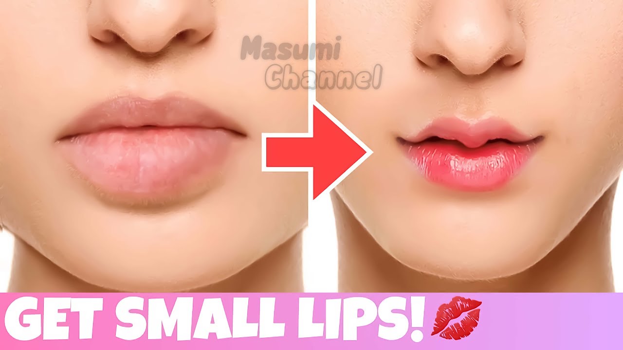 Get Small Heart Shaped Lips With This Exercise! 💋 | Fix Big Lips, Sagging Jowls