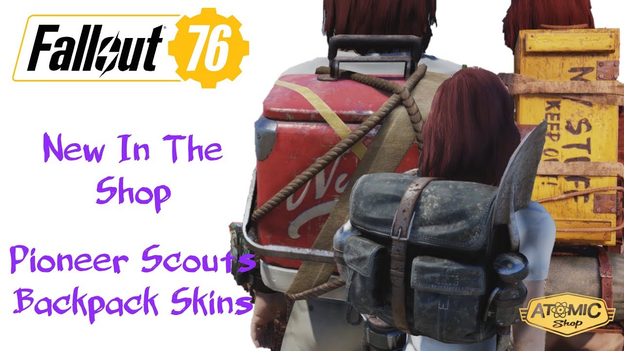 Fallout 76 | Pioneer Scouts Backpack Skins | New In The Shop