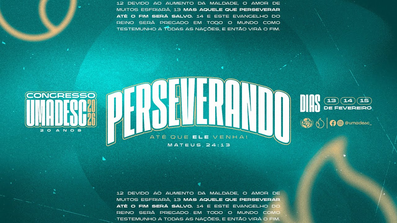 CONGRESSO DE JOVENS - UMADESC 2026 | DOMINGO NOITE