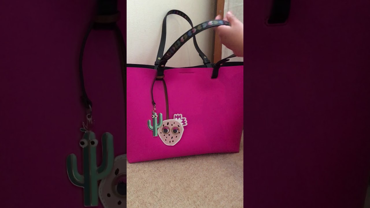 Fossil hot pink bag