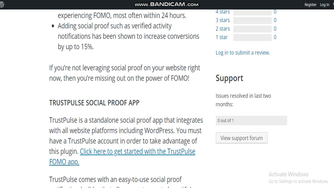 FOMO & Social Proof Notifications by TrustPulse &ndash; Best WordPress FOMO Plugin- (Free)