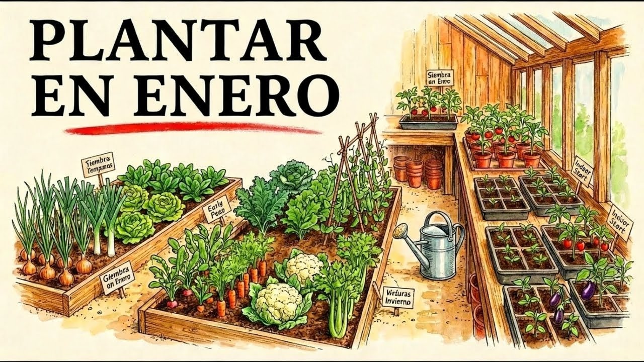 17 Cultivos Que Debes Plantar en Enero para Alimentar a Tu Familia Durante un Año
