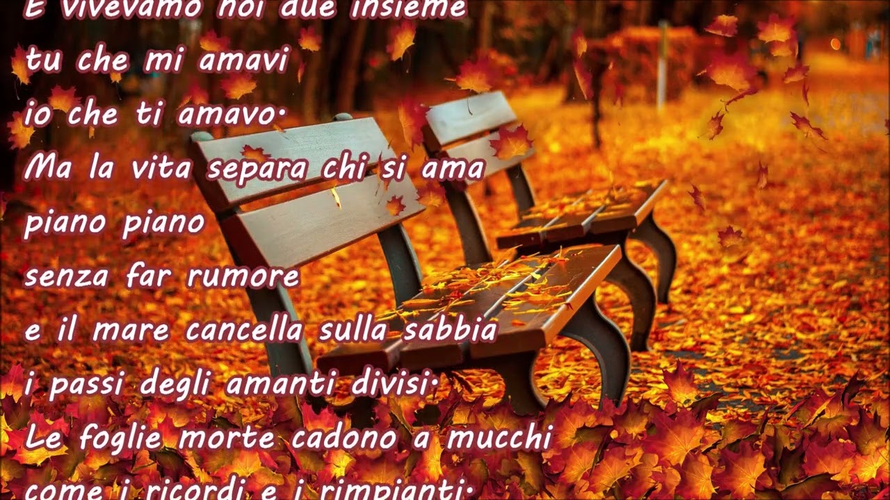 Le foglie morte - Poesia -Jacques Prévert - Voce Salvatore B. Linguanti