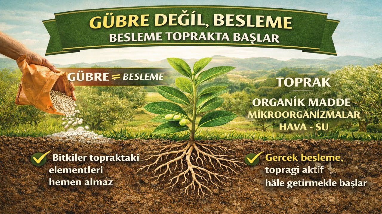 Gübre Değil, Besleme | Besleme Toprakta Başlar