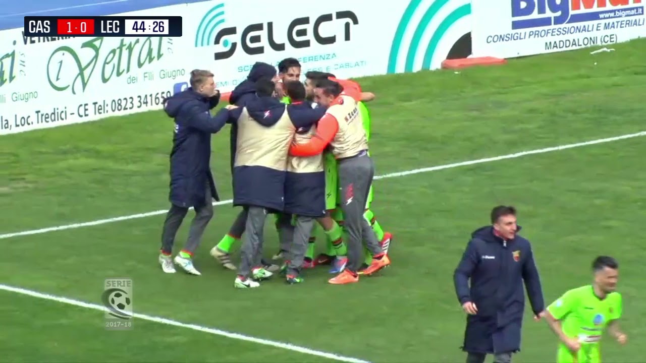 Casertana-Lecce 1-0, la grande vittoria dei fachetti contro la capolista