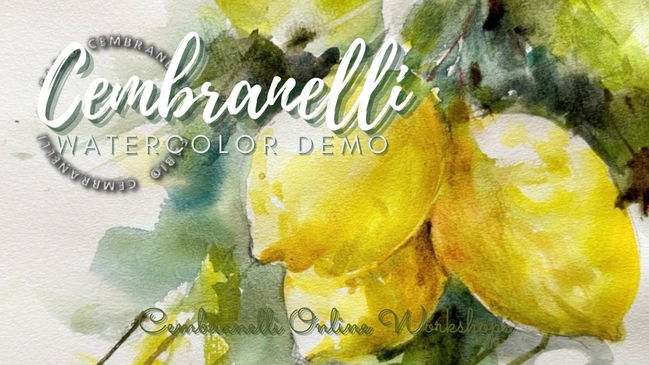 Sicilian Lemon, Watercolor Demo