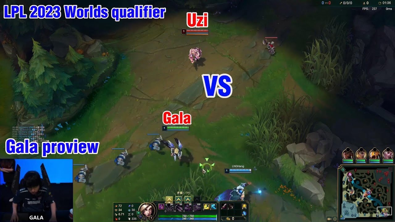Gala proview 2023/08/07 kai'sa xayah sivir LPL Worlds Regional qualifier | LNG Gala第一视角