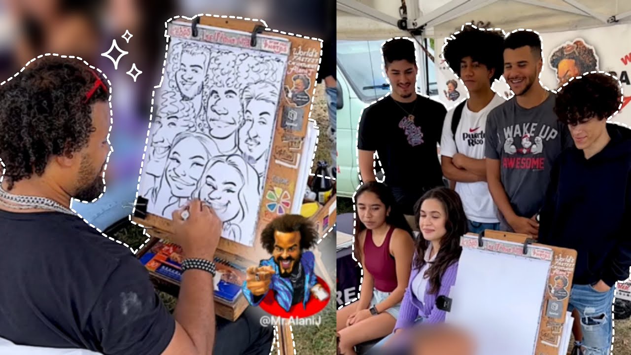 Drawing 6 Faces in less than 10 minutes! FULL VIDEO