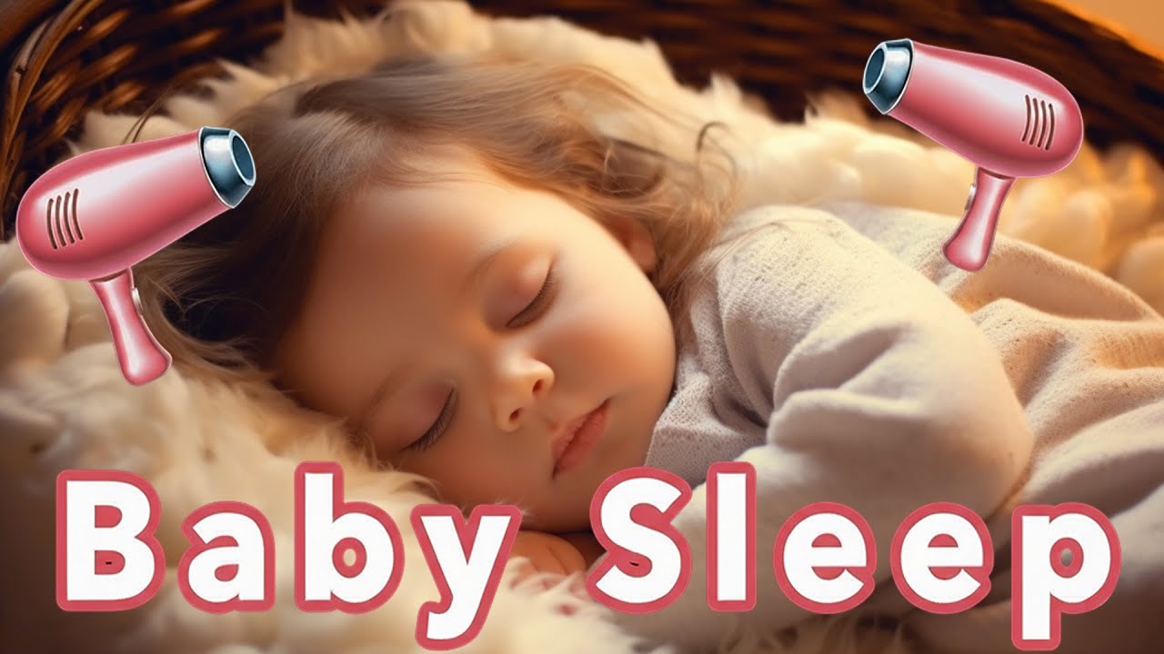 10 Hours Haarfön Sound für Babyschlaf | Baby Fön Einschlafhilfe / Hair Dryer Noise