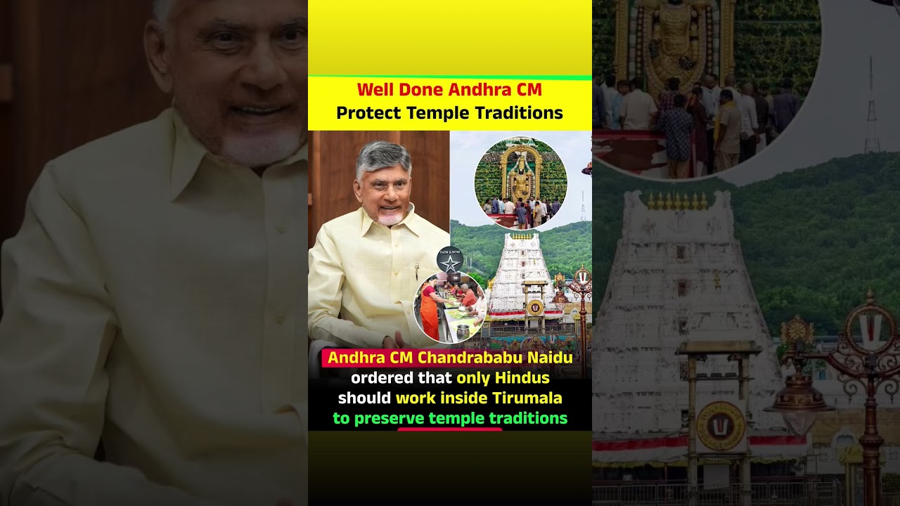 Well Done Andhra CMProtect Temple Traditions...