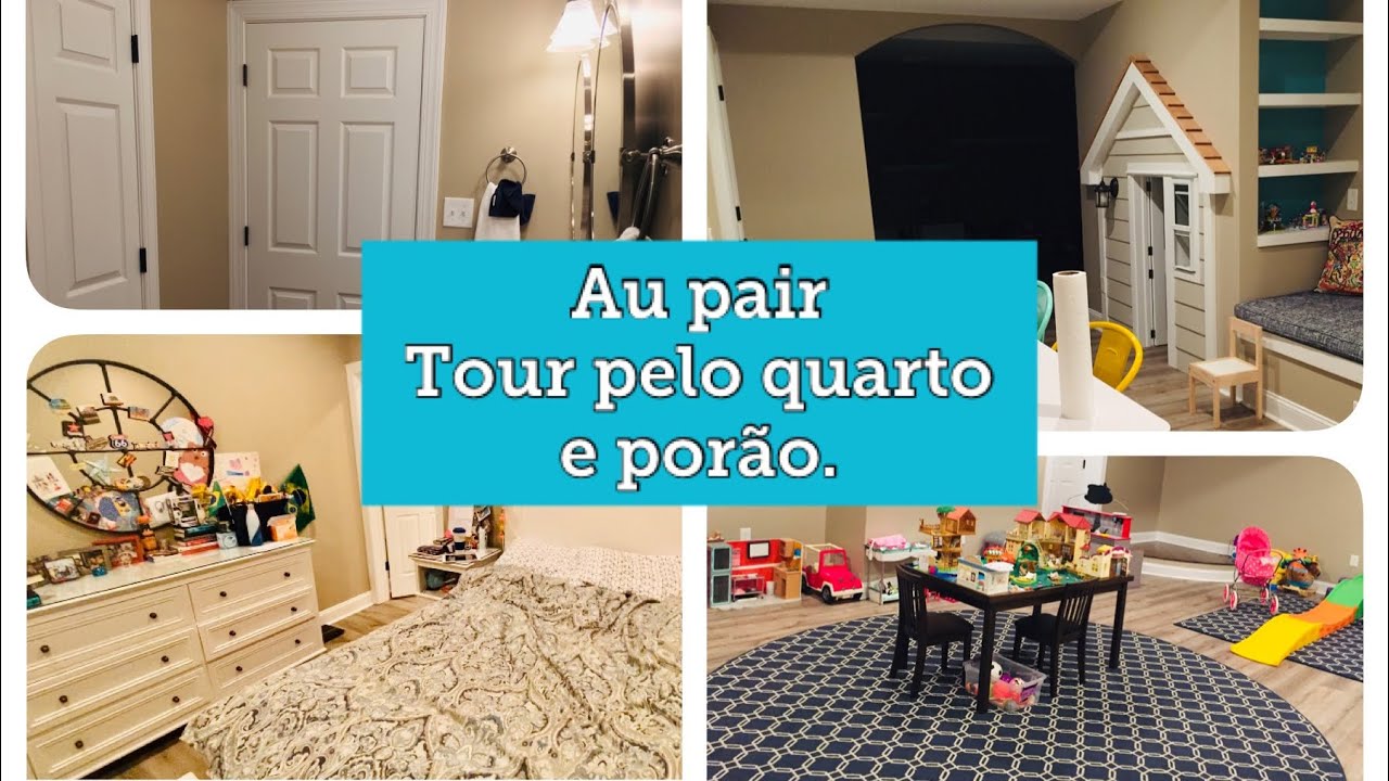 Au Pair - Tour pelo porão + quarto.