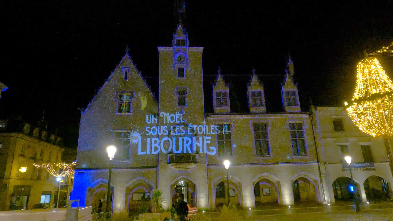 Un Noël sous les étoiles à Libourne (Mapping sur la façade de l'hôtel de ville)