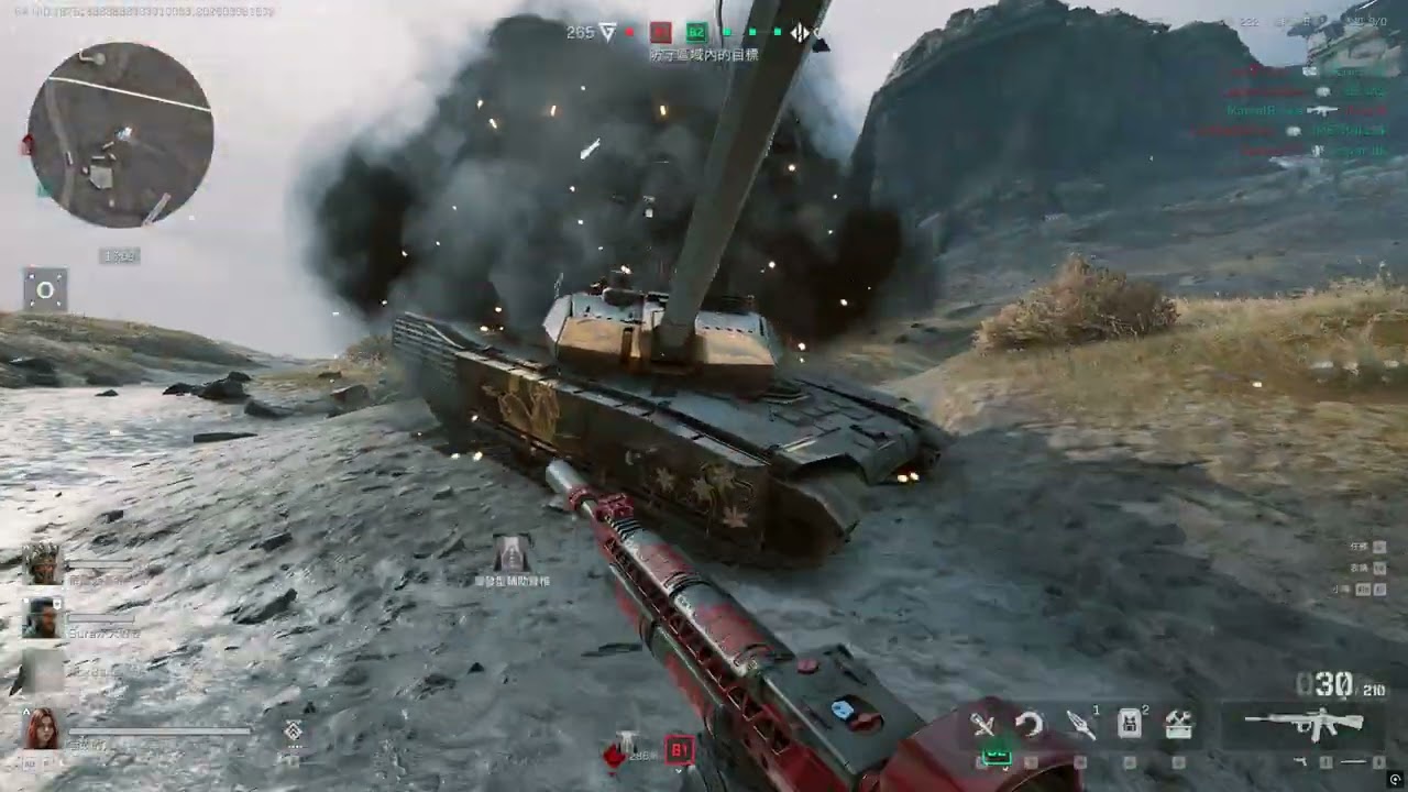 Delta Force 三角洲行動 全面戰場 對面載具跟反載的步兵很配合,看來要打贏他們載具很難,只好先針對他們步兵打,對面進攻默契很好,我們防守不是很強,這場很有可能會輸