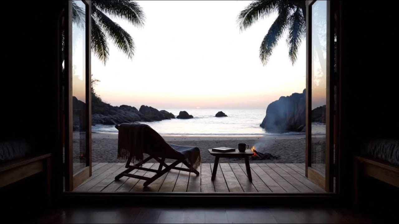 Ocean Sunrise Ambience 🌊 Gentle Sea Waves | 2 Hours of Calm & Relaxation