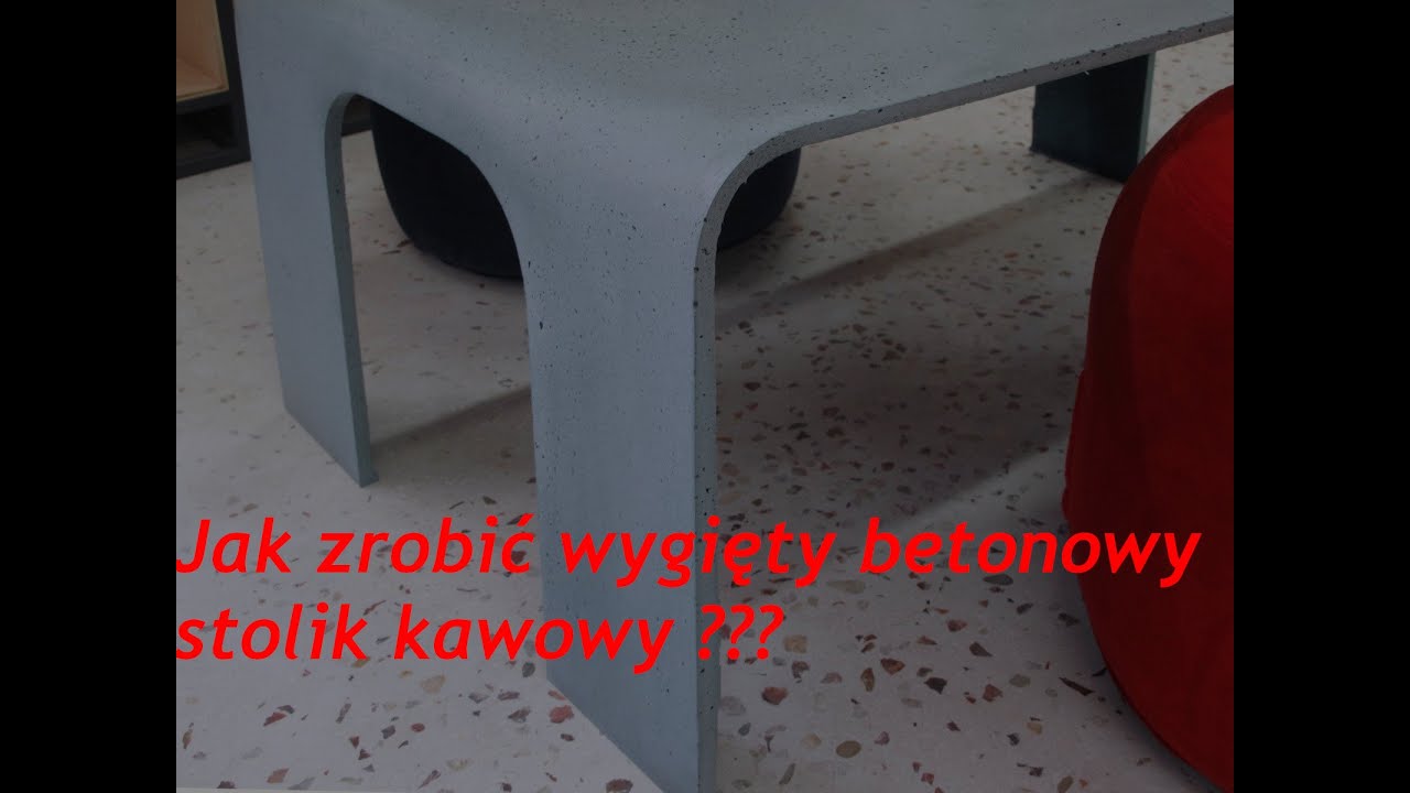 Jak wykonać wygięty stół z betonu architektonicznego część 2