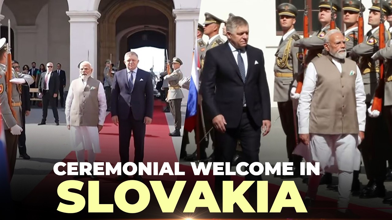 WATCH LIVE: PM Narendra Modi receives a ceremonial welcome in Slovakia | India | Robert Fico