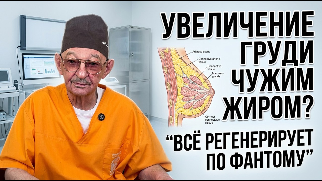 Можно ли увеличить грудь чужим жиром? Эрнст Мулдашев.