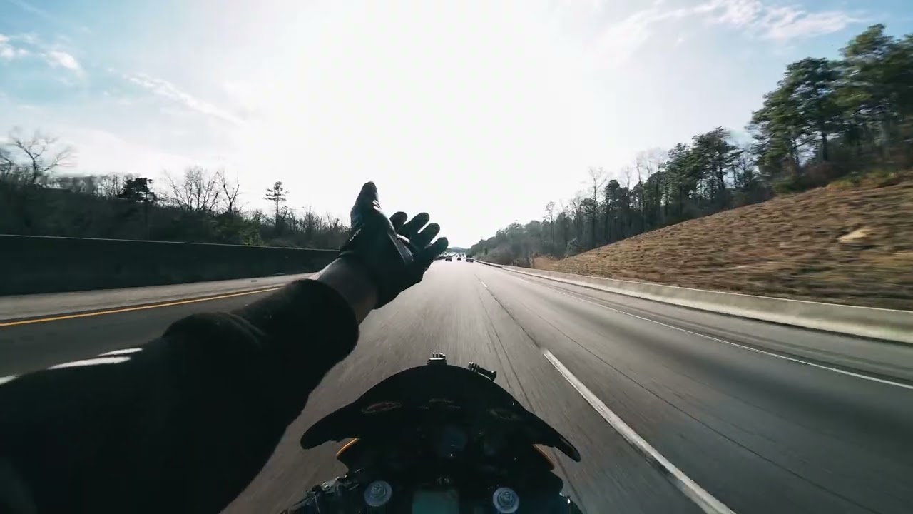 BACK ON MY CBR 600 WITH A NEW CAMERA