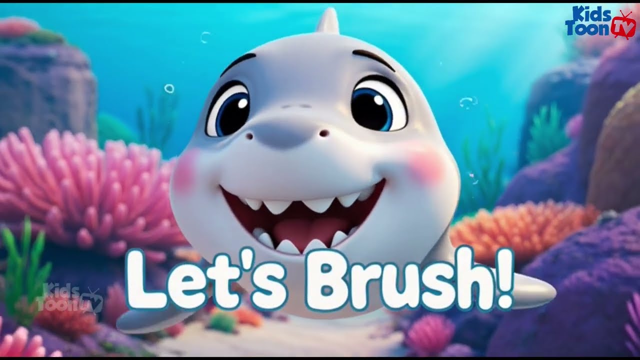 Brush Brush Baby Shark| Brush Your Teeth with Baby Shark | Fun Kids Song| Baby Shark | Kids Rhymes