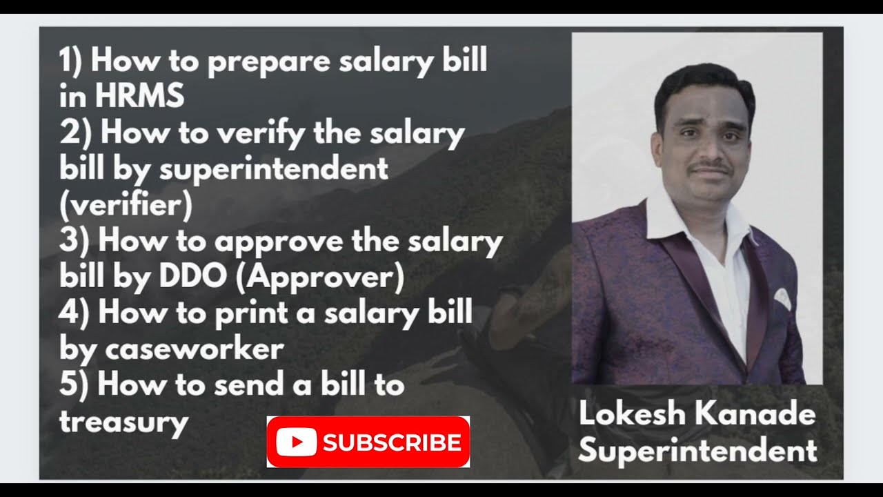 How to prepare a Salary bill