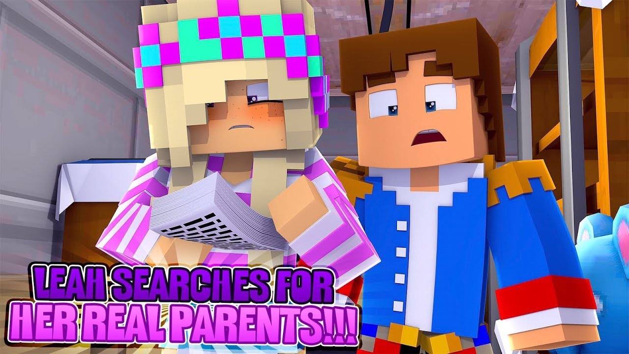 Minecraft LEAH SEARCHES FOR HER REAL PARENTS!!!- Donny & Leah Adventures