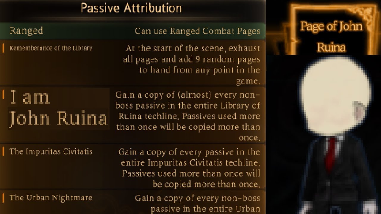 [LoR Modded] John Ruina, the ultimate librarian