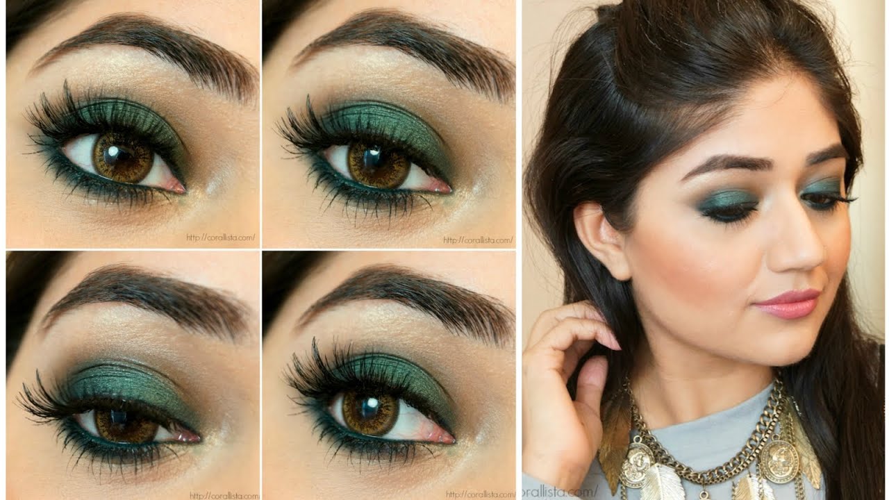 Green Smoky Eye Makeup Tutorial | corallista