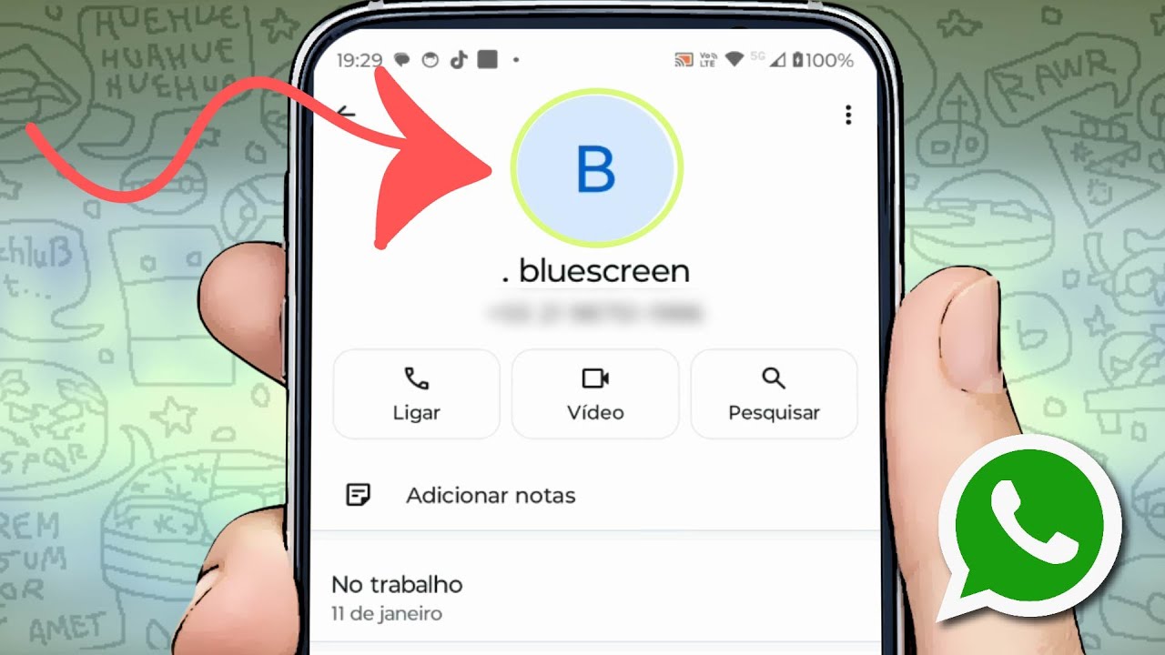 Como Colocar Letra na Foto Perfil do Whatsapp