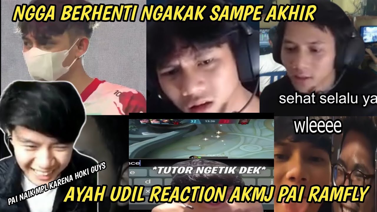 AYAH UDIL REACTION AKMJ OPAI!! SAMPE NGGA BERHENTI NGAKAK!!
