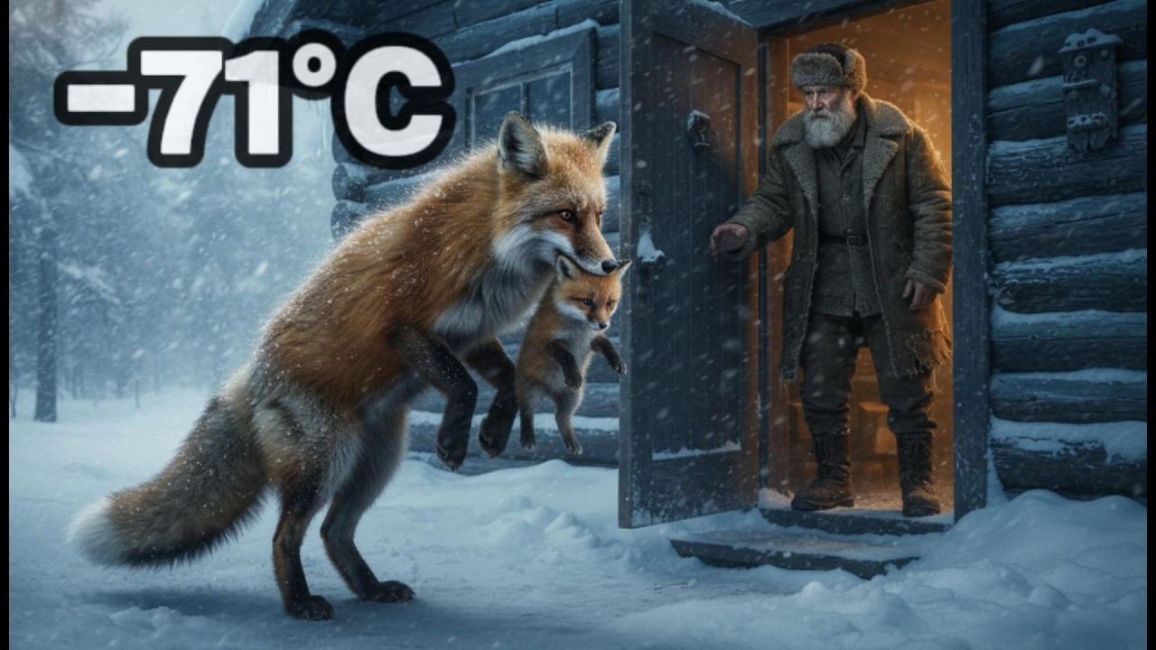 Siberia Fox Rescue | Mother Fox Asks Old Man to Save Her Dying Cub in Blizzard 🦊❄️