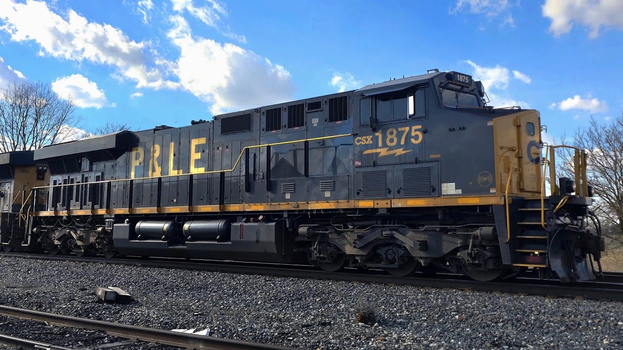 CSX 1875 (P&LE) Leads Intermodal/Manifest East | Ridgeway, OH - 2/27/26
