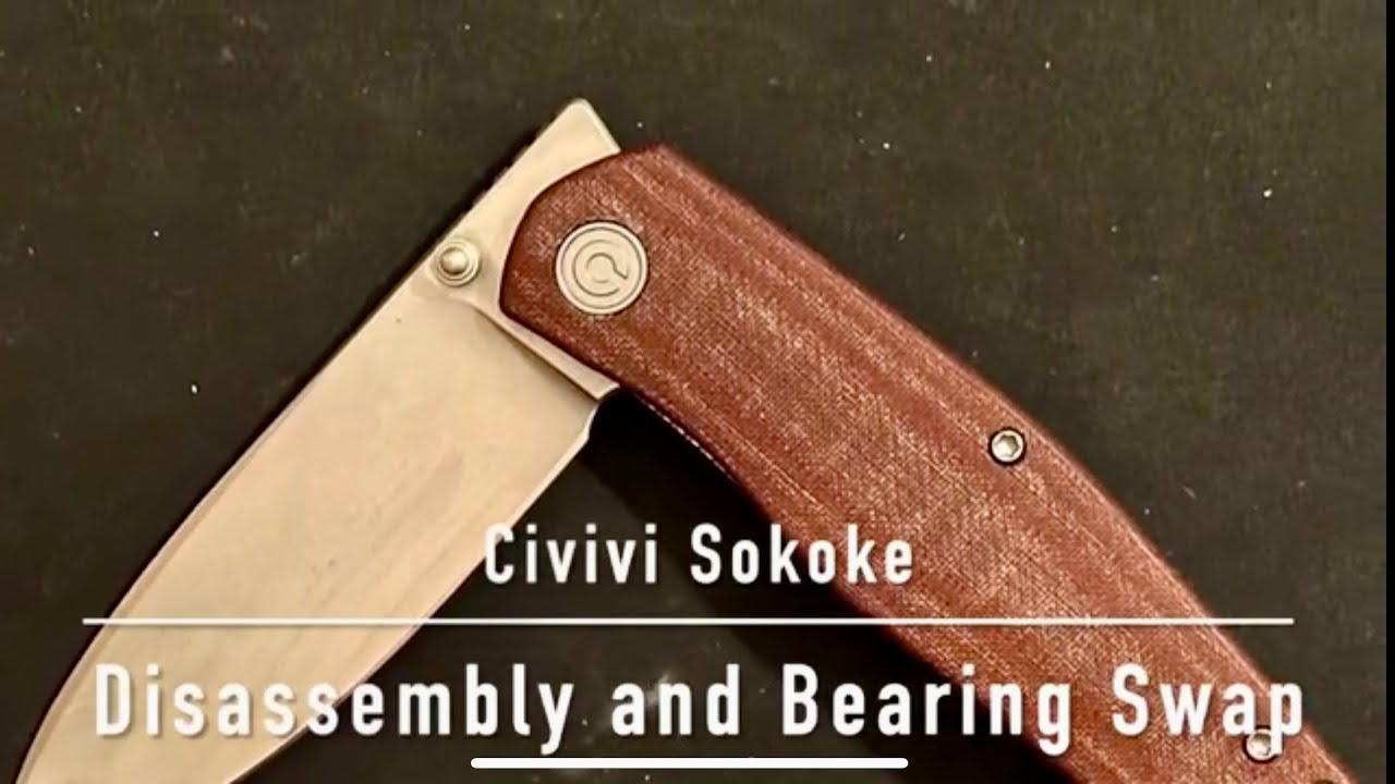 Civivi Sokoke Disassembly and Bearings Swap #subscribe #edc #video #modified