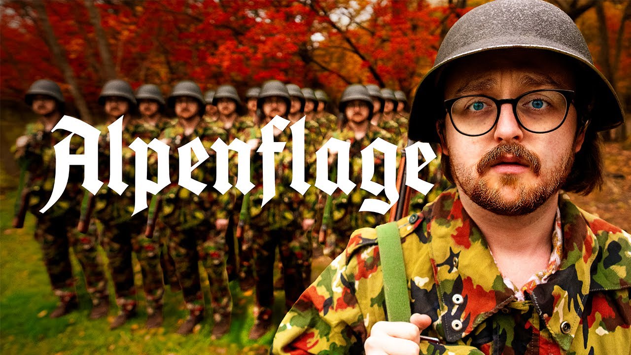 Работает ли красный камуфляж? SWISS ALPENFLAGE