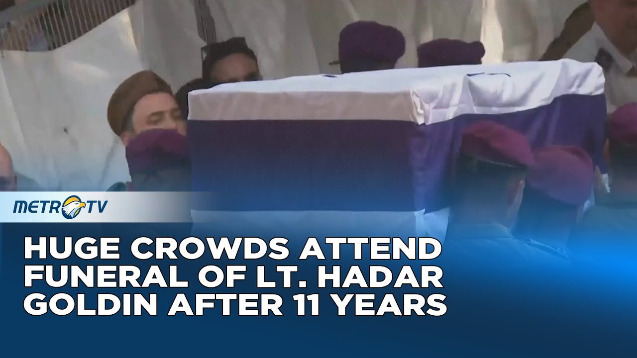 Funeral of Israeli Soldier Lt. Hadar Goldin After 11 Years of Being Held Hostage in Gaza