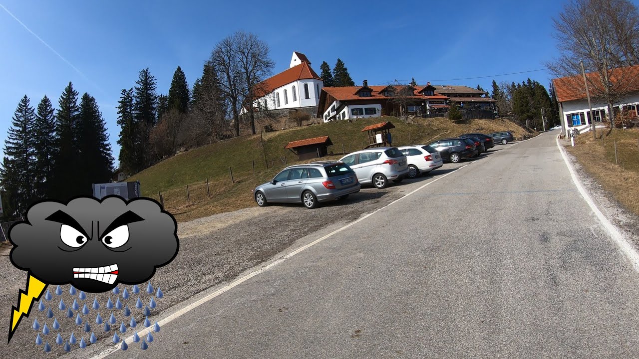[Radfahren, 150 km] Mit einen Gang auf den Auerberg (Allgäu), 12. März 2022