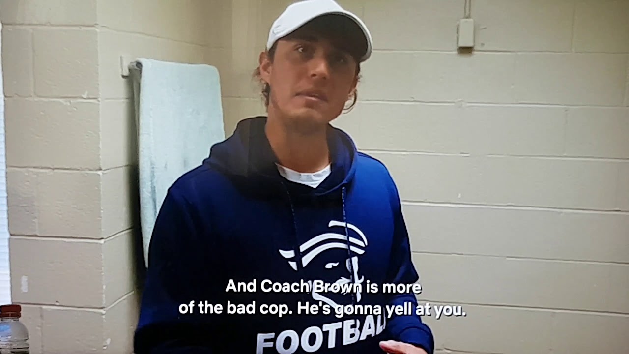 Coach Brown from Last Chance U chewing out the Asst Coach