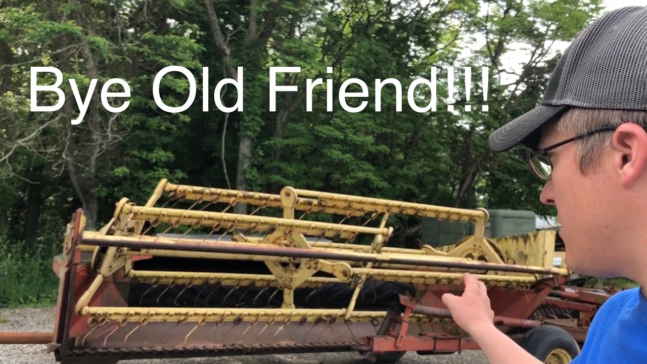495 NEW HOLLAND Haybine — складывание/раскладывание