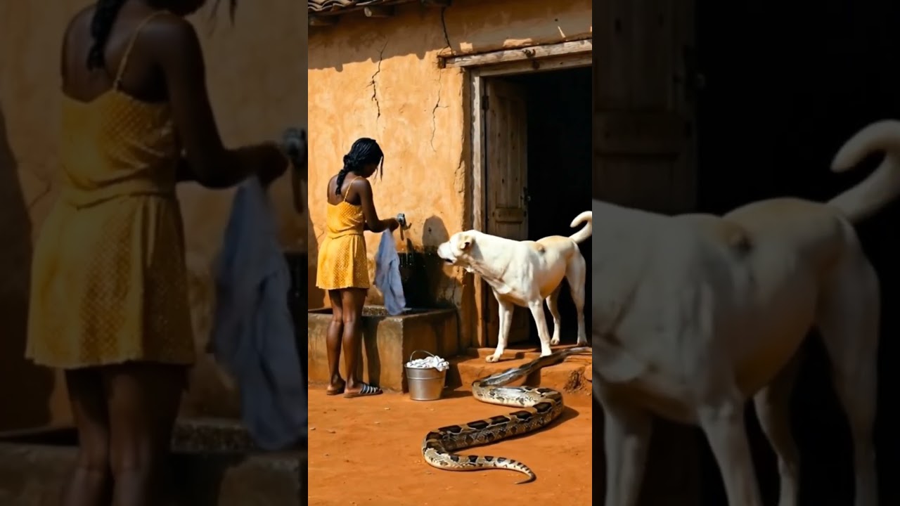 Perro valiente salva a una niña del ataque de una serpiente 🐍🐕”