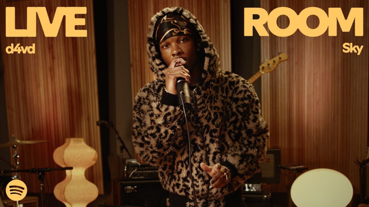 d4vd performs &ldquo;Sky&rdquo; at the Spotify Music Studios Live Room in Los Angeles, CA