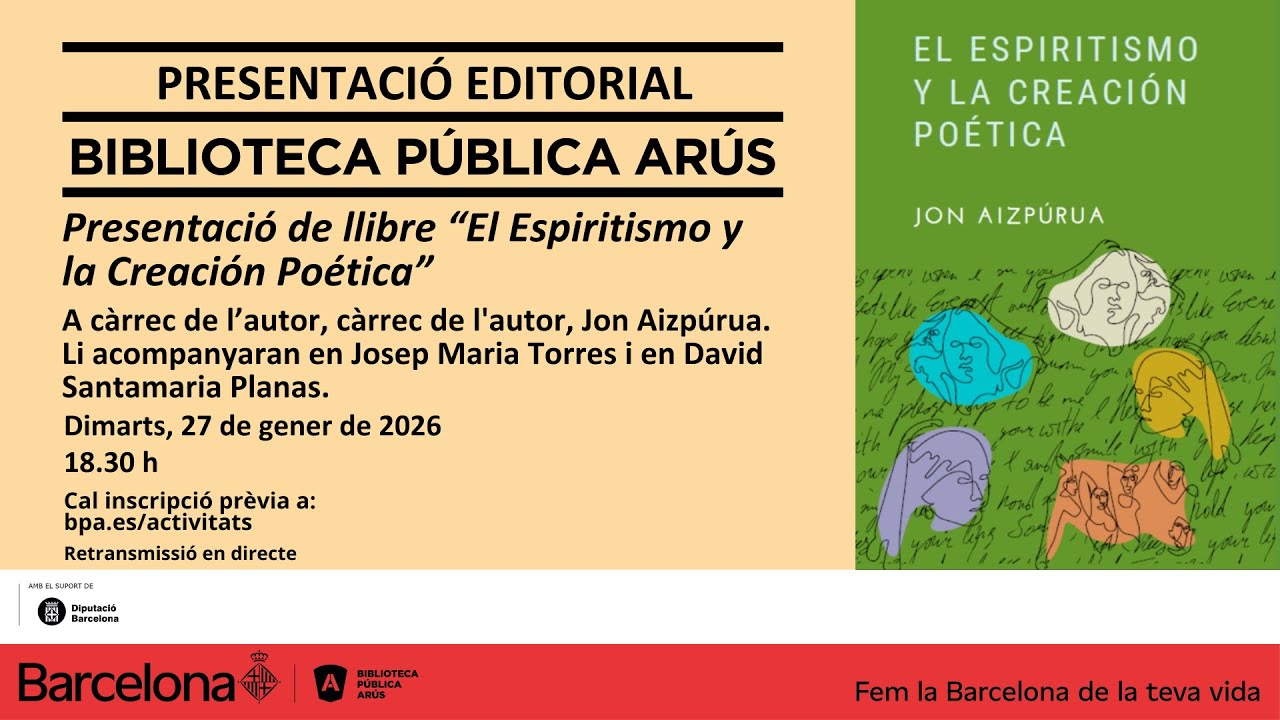 Presentació editorial “El Espiritismo y la Creación Poética”