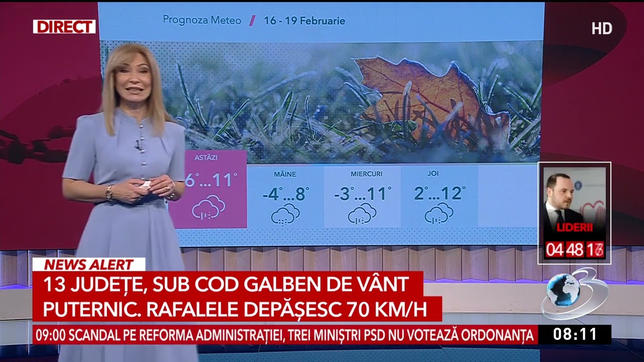 Un nou val de frig peste România. Viscol și ninsori în mai multe zone