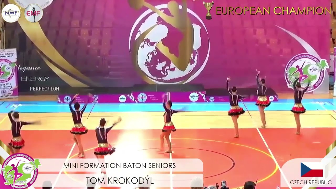 MWF/ 🏆 EUROPEAN CHAMPION 2023. 🏆MINI FORMATION BATON SENIORS / TOM KROKODYL - CZ
