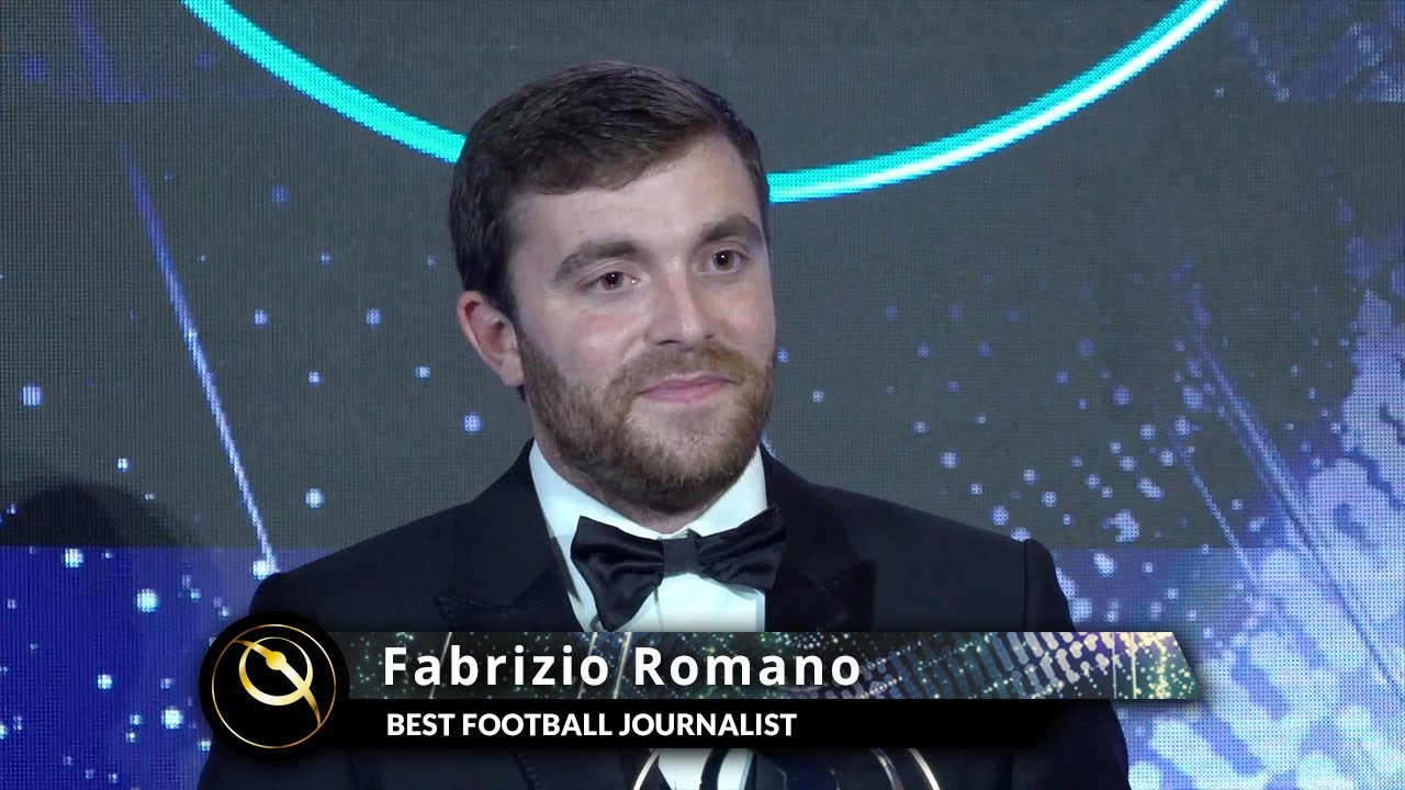 Fabrizio Romano awarded Best Football Journalist 2022