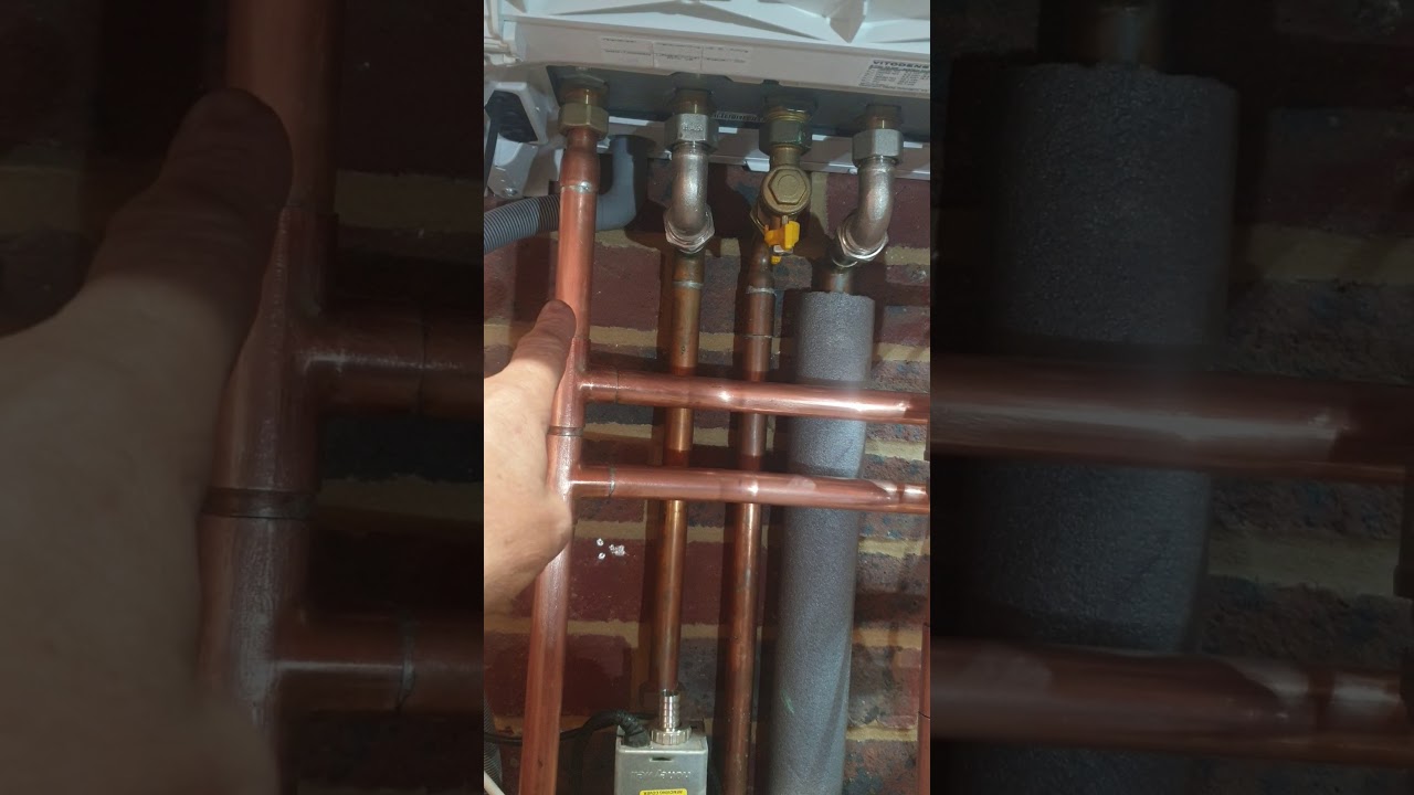 Viessmann vitodens 100 on primary secondary pipework.